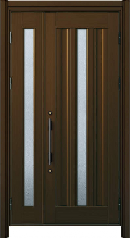 かんたんドアリモ 玄関ドア D30　S03　カラー：ブラウン　ハンドル：丸形ストレートハンドル・ブラック